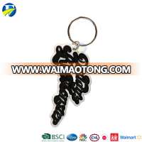 F J brand cheap keyring custom soft pvc key chain wholesale promotional gift keychain