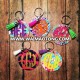 Wholesale Monogram Painted Lilly Pulitzer Key Chains